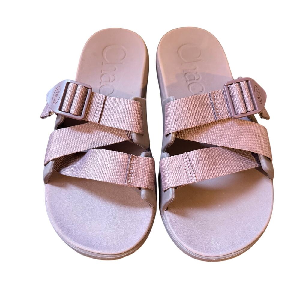 Chaco Chillos Mauve Purple Slide Sandals Womens Size 8 Adjustable